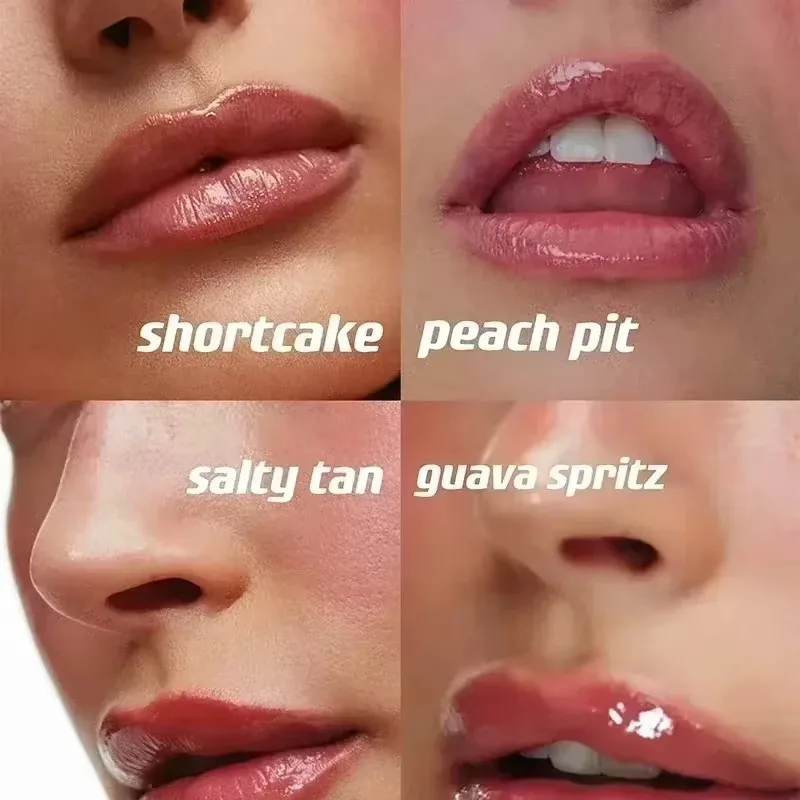Nova cor fita pbj lemontini brilho labial bolso blush vara não-desvanecimento à prova dwaterproof água blush hidratante shimmer batom forro