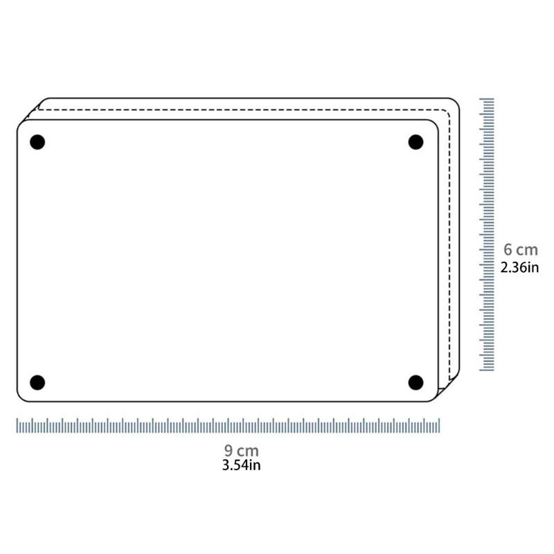 5Pcs Acrylic Fridge Photo Frame Magnetic Double Sided Magnetic Picture Frames Magnet Framless Photo Holder Home Decors