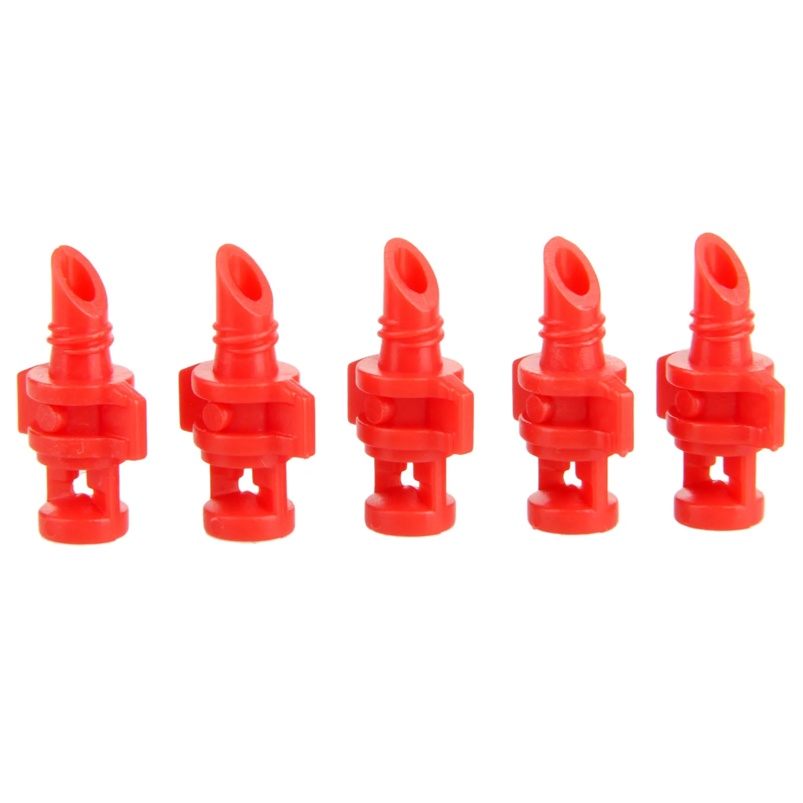 100pcs Red Plastic Misting Nozzle Irrigation Sprinklers Sprayer for Garden Irrigation System Micro Sprayer Refraction Automizing