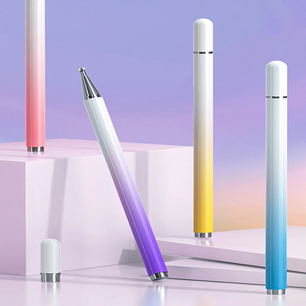 

4Pcs Gradient Color Stylus Pens High Sensitivity Capacitive Pen for Phone Tablet Scratch Protection Smooth Writing Drawing