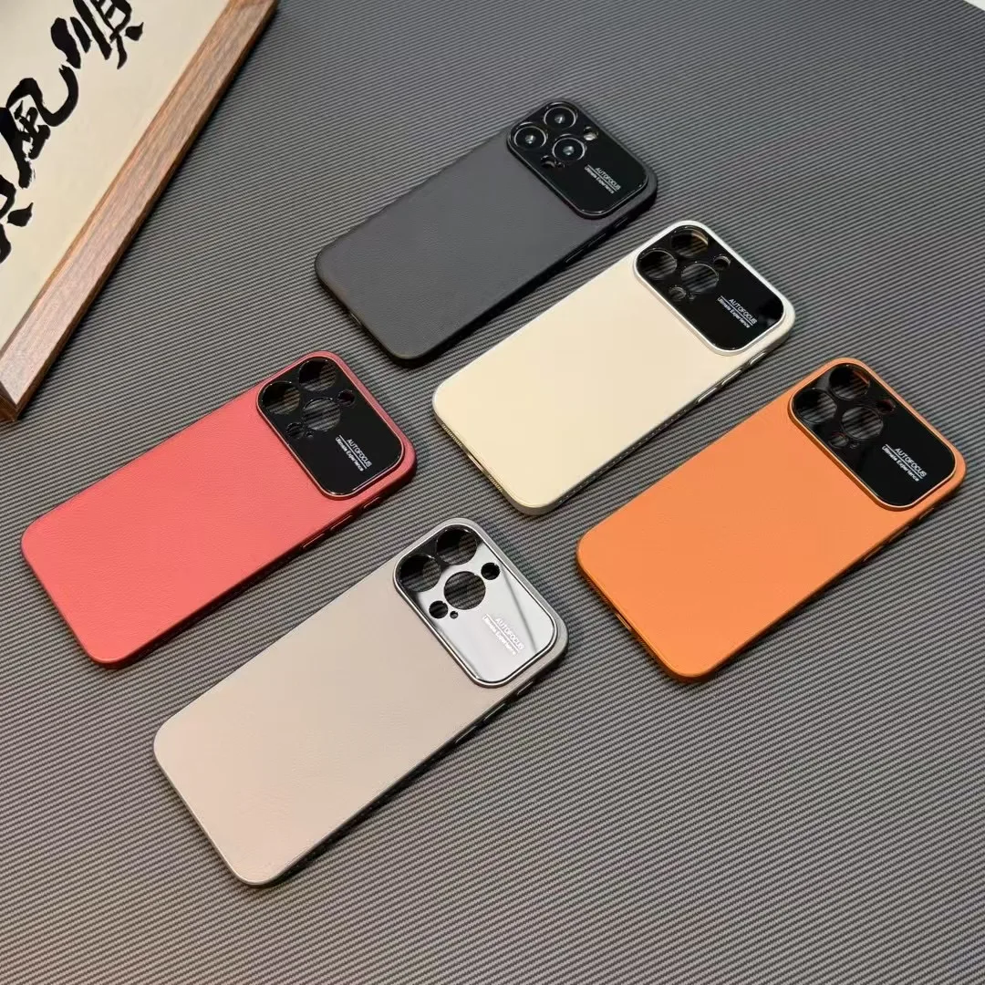 

Heat Dissiation Case For iPhone 17 Air 16 15 14 Pro Max Eco-Friendly Vegan Leather Cover With Camera Lens Protector New