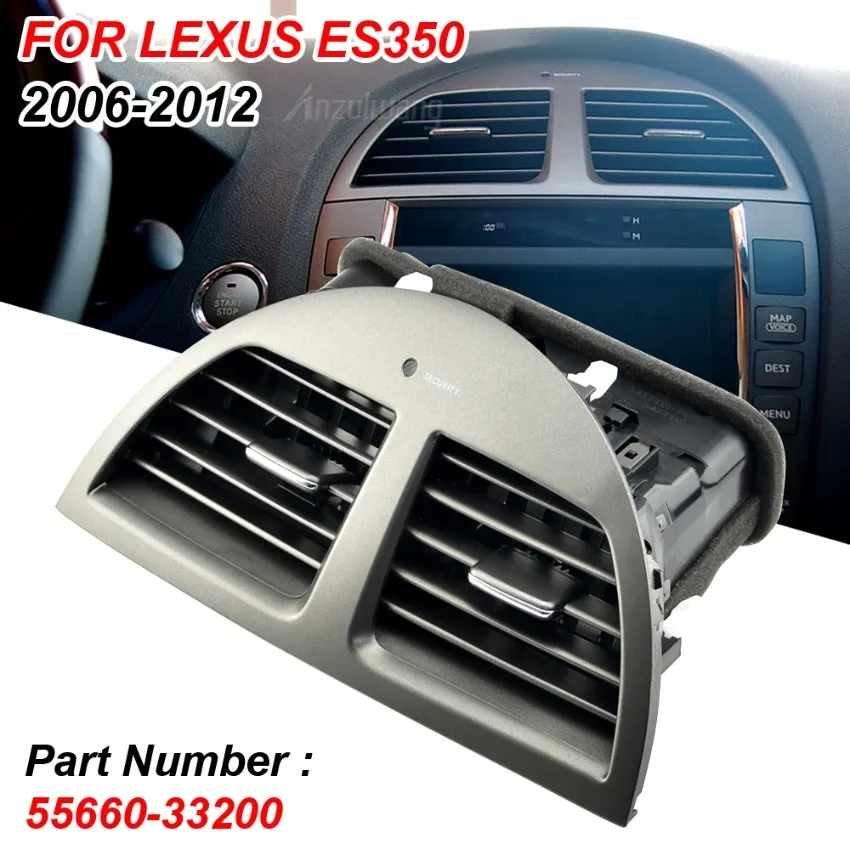 Carro AC Ar Condicionado Ventilação, Outlet Central Substituição da tampa do painel para LEXUS ES, ES350, V40, 2006, 2007, 2008, 2009, 2010, 2011,