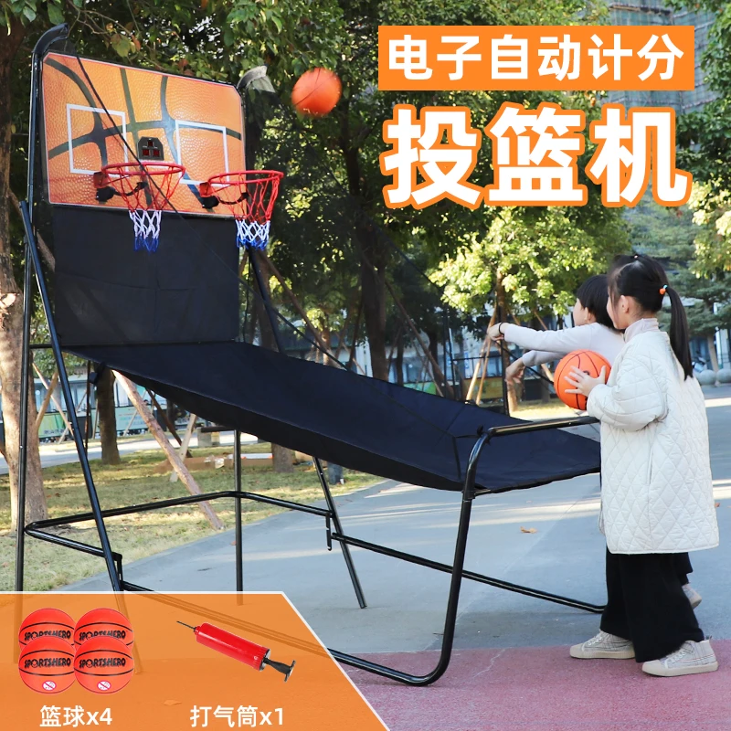 Basketball machine Single double electronic scoring Children adult training Shooting machine Indoor and outdoor