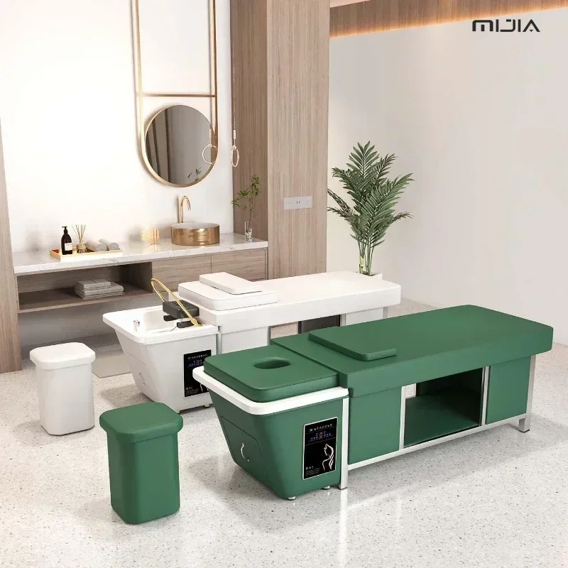 Thai Style Hair Care Shampoo Bed - Stainless Steel Frame, Intelligent Constant Temp. Water Circulation.