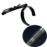 Black Clip Flashlight Torch Holding Clamp Belt Pocket Clip For Flashlight Body Diameter 22.5mm to 24.5mm Lighting Accessories