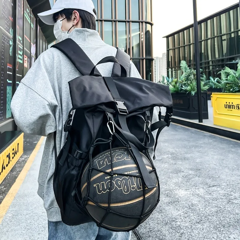 

Casual College Shoulder Bag Men Backpack Sports Bags Fitness Basketball Bag Riding Helmet Backpack