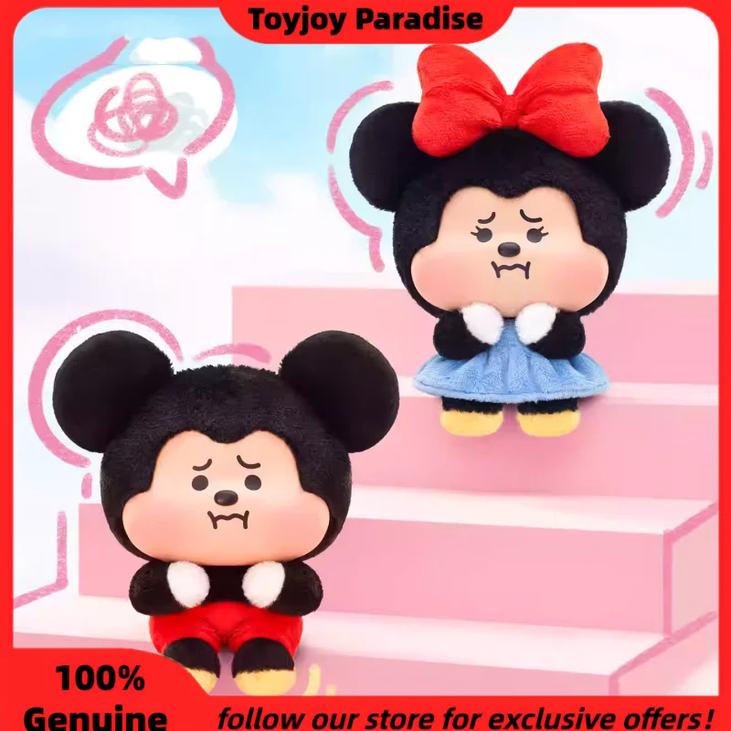 

Genuine Mickey Minnie Pouty Series Vinyl Plush Blind Box Cute Collectible Figure Bag Pendant Keychain Bag Decor As Birthday Gift