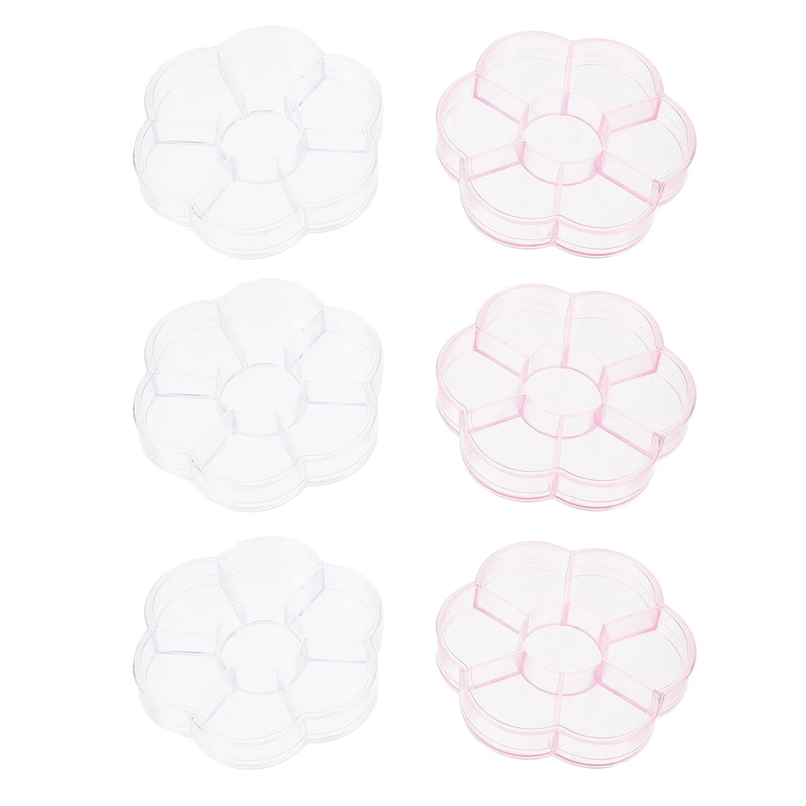 6 قطعة صندوق تخزين المجوهرات تصميم مقصورة ممتازة منظم سطح المكتب للاستخدام المنزلي في الفندق حاوية منظم مستحضرات التجميل