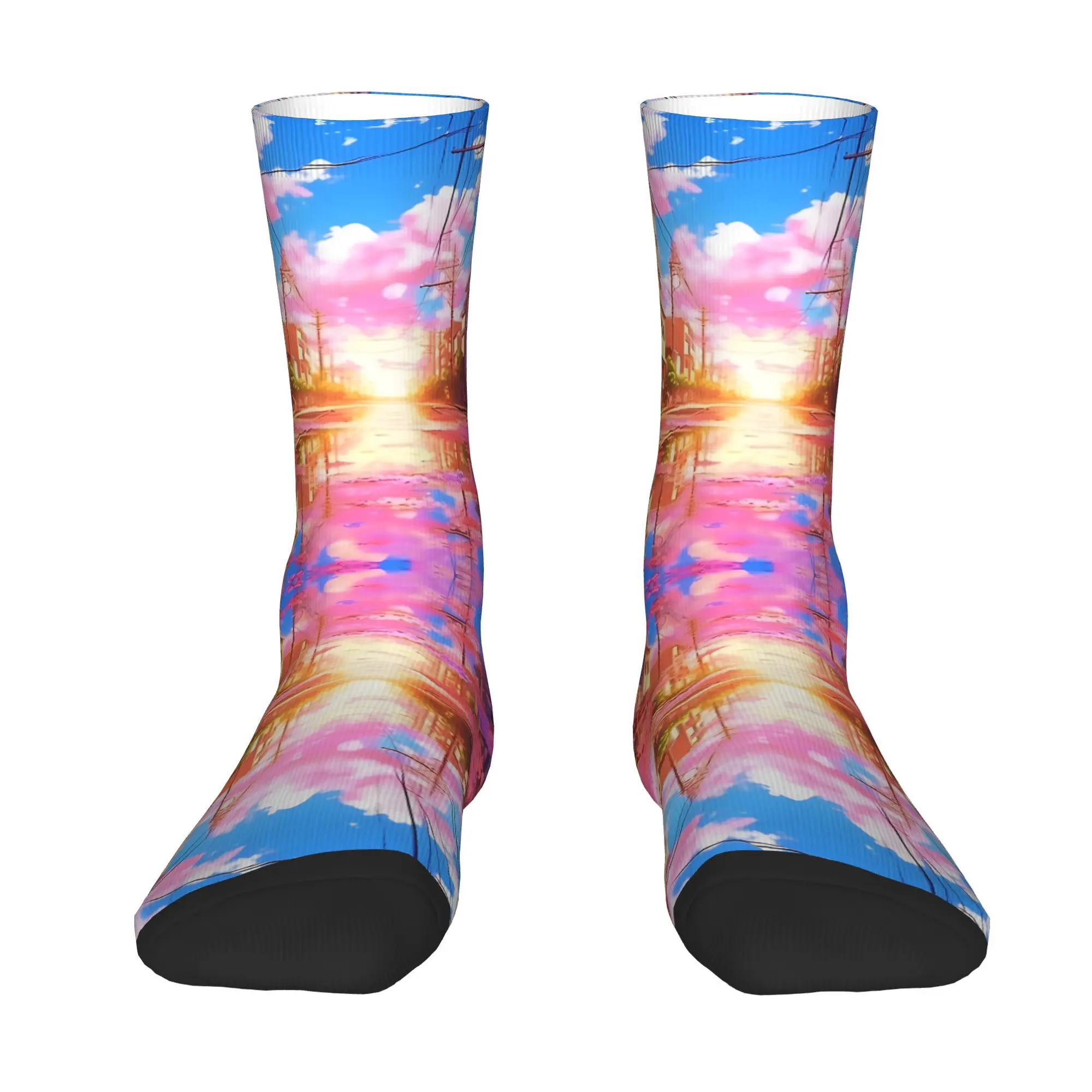 Sun Rise After Rain Men Socks Cycling Novelty Spring Summer Autumn Winter Stockings