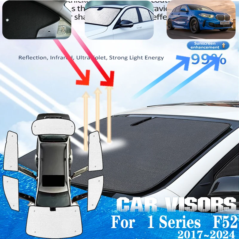 

For BMW 1 Series F52 2017~2024 2019 2020 Car Anti-UV Sun Visor Auto Sun Window Visors Sunshade protection Covers Car Accessories