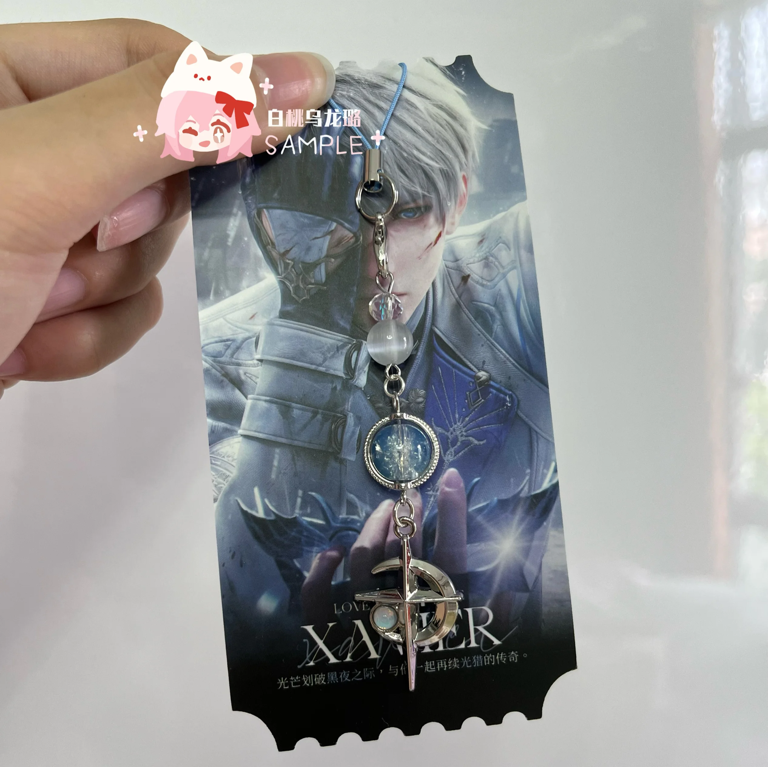 Anime Love and Deepspace 45% Cosplay Phone JOJewelry Keychain Bracelet Accessrespiration, Mascot Ornament, Xmas Halloween Gift
