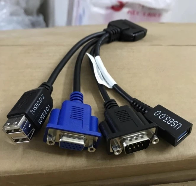 

Новый кабель-адаптер для сервера Inspur Blade, оплетка, интерфейс IO-VGA + кабель-переходник USB-COM