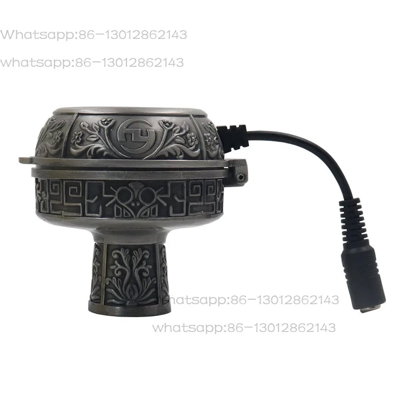 1PCS  Arabian Hookah Head Accessories Electronic Metal Smokepan Smoke Paste Heater Pot Carbon-free Chicha Nargile Shisha Bowl