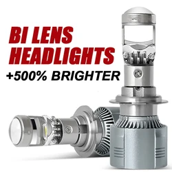 H4 H7 BI Led Projector Lens H11 9005 HB3 9006 HB4 Hi/Lo Beam Car Headlight Bulb Canbus Lamp For Car/Motorcycle 12V 26000LM LHD