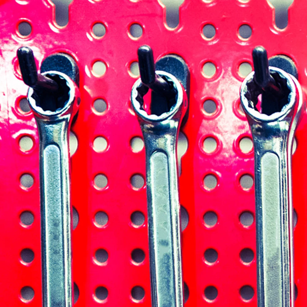 

50Pcs Pegboard Hooks Compact Utility Hangers Plastic for Garage Tools Peg Board Organizer Accessories Heavy Duty Hooks