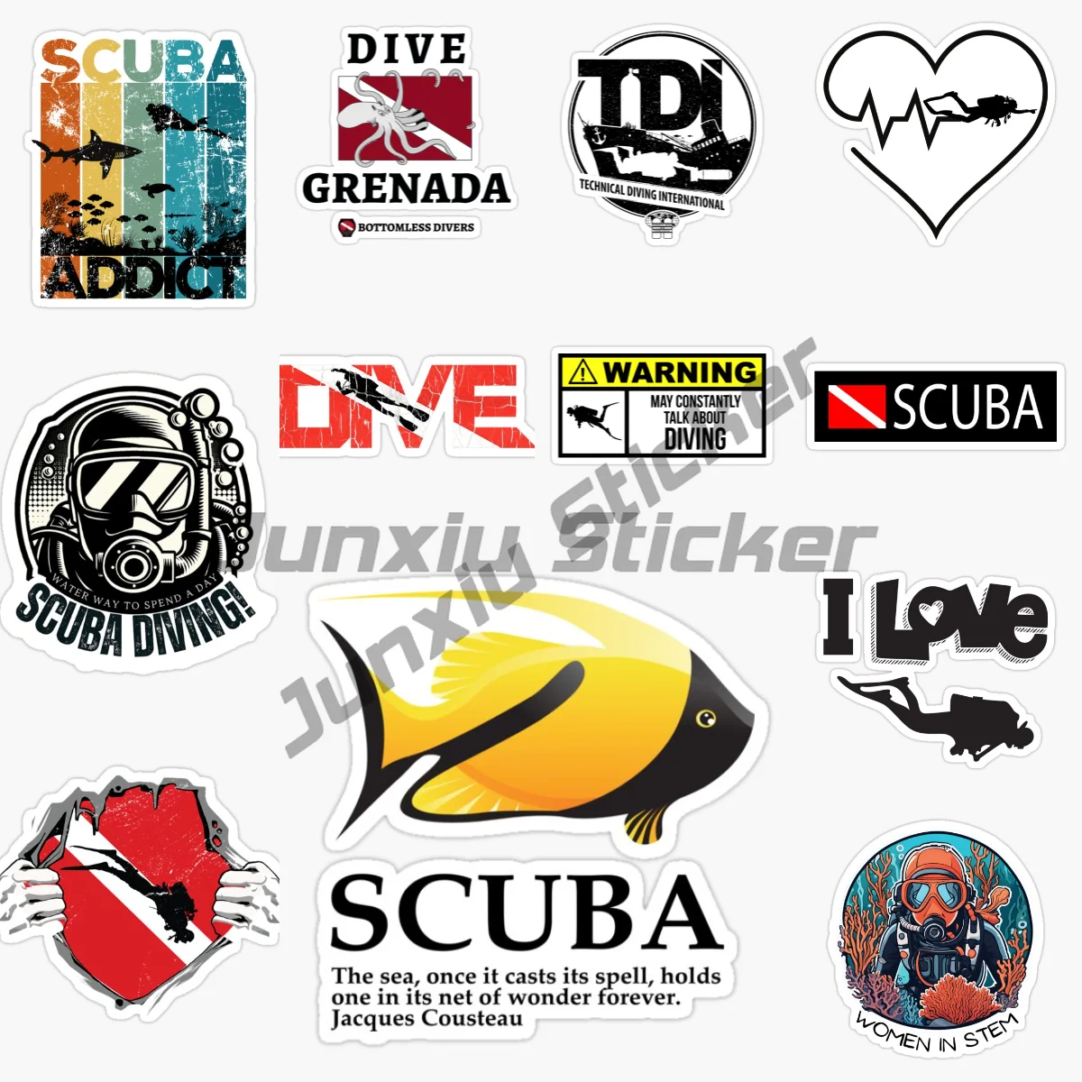 

Scuba Diving Diver Flag Sticker Motorcycle Car Accessories Camper Laptop Wall Room Truck Window Bicycle Vinyl Self-adhesiv Decal