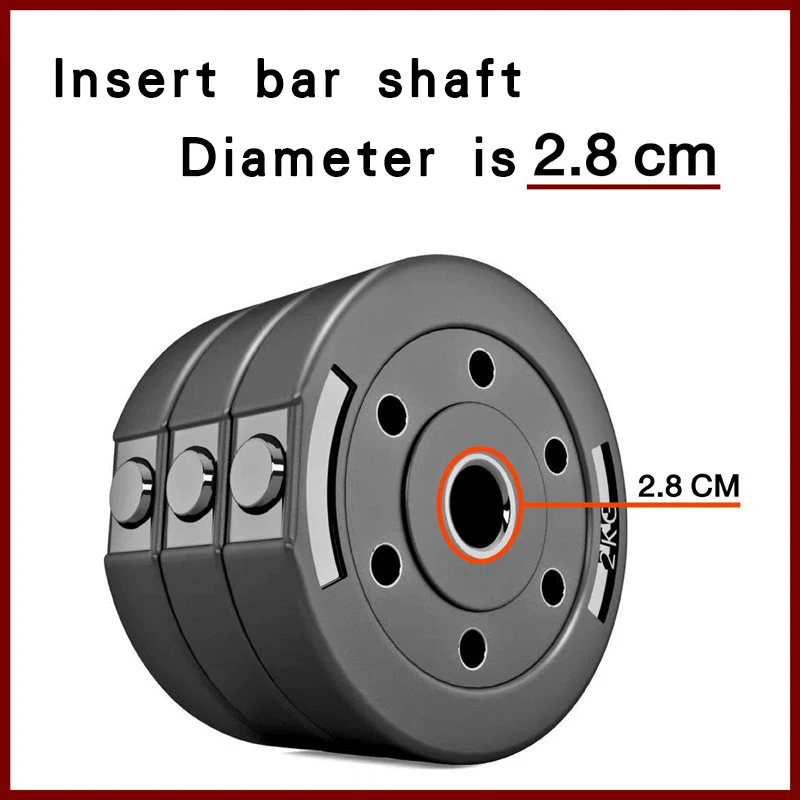 Professional weight lifting gym training cement weight 10KG barbell pieces