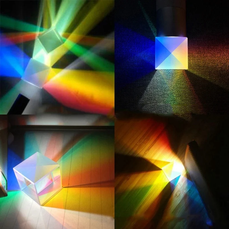 A35Q-Prism RGB Combiner Splitter Dichroic Prism Decoration Physics Teaching Tools Photograph Research Educational Gift
