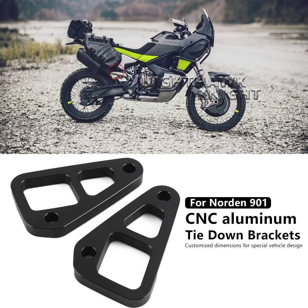 

For Husqvarna Norden 901 2022-2025 Motorcycle Accessories Footstool Eliminator CNC aluminum Luggage Side Tie Down Brackets