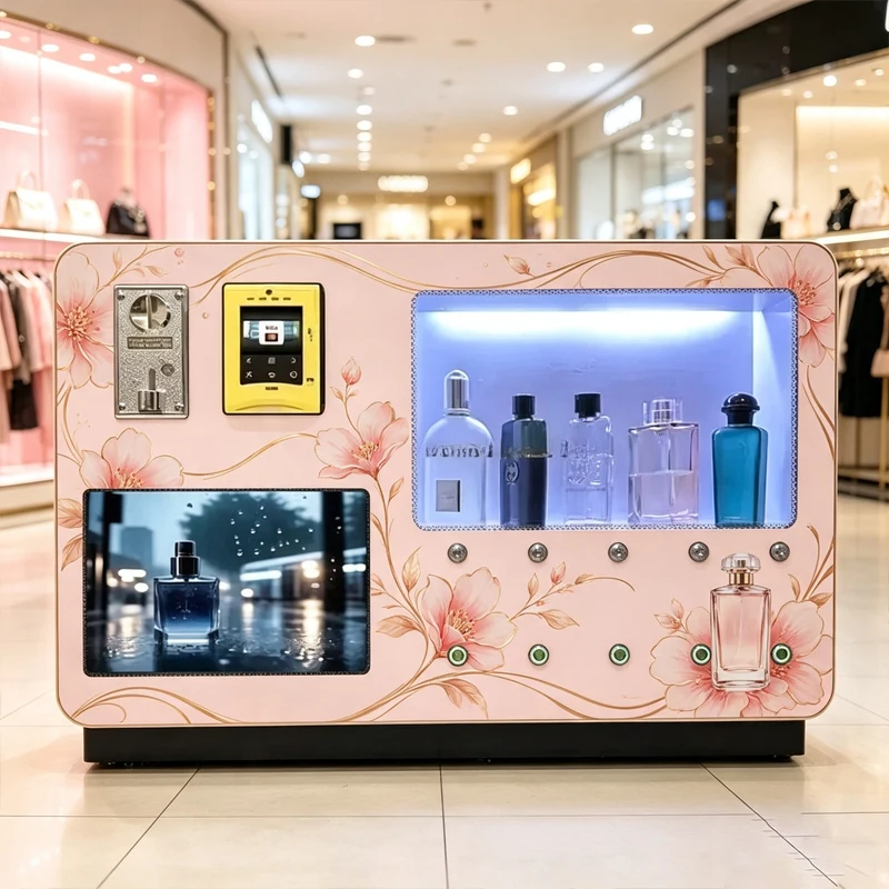 Perfume Vending Machine Self Service Fragrance Dispenser Multi Scents Coin QR Payment Commercial Unmanned Vending Equipment