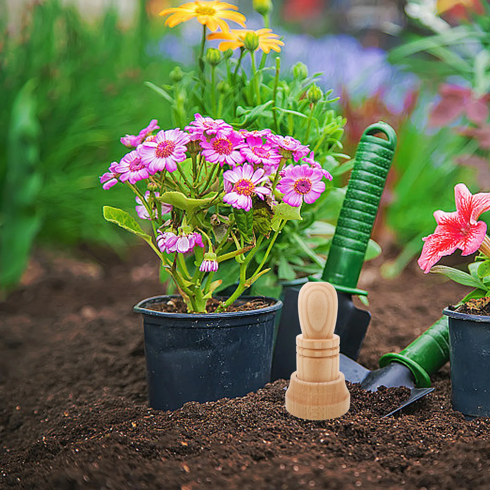 

1 set 1 Set Wooden Newspaper Flower Maker For Gardening Diy Pot Making Tool, Nursery Diy Tools, Wooden Paper Pot