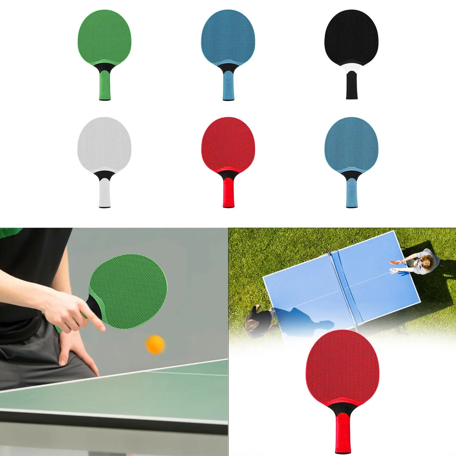 

Table Tennis Racket Portable with Comfortable Grip Practical Pingpong Paddle for Outdoor Activities Casual Playing Competition