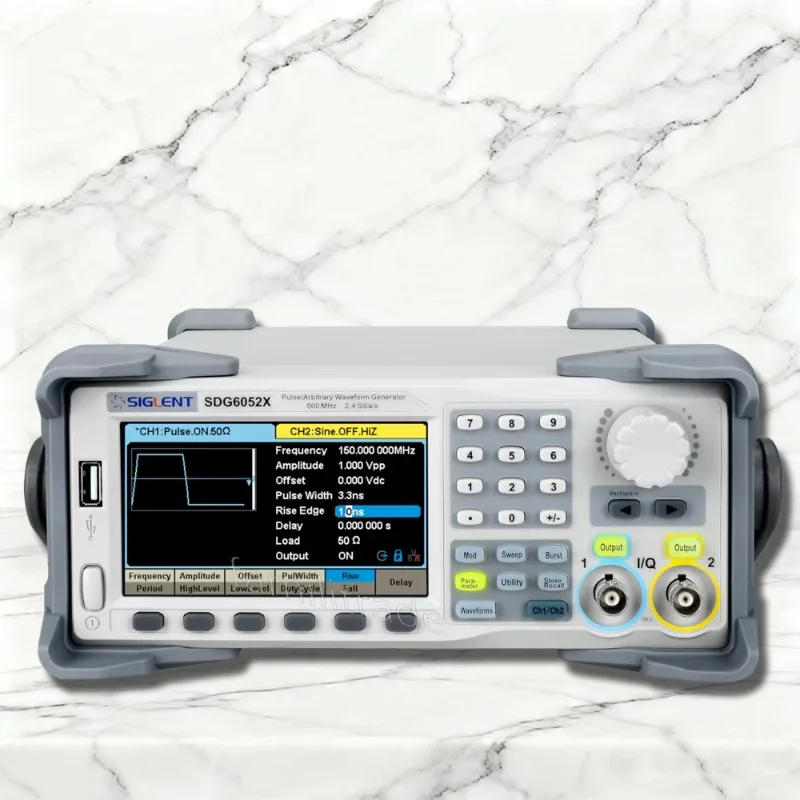 SIGLENT SDG6052X 500MHz Smart Dual-Channel Function Generator, 2.4GSa/s 16bit, 150MHz Pulse, 1ns Rise Time, 20Mpts#familitrade