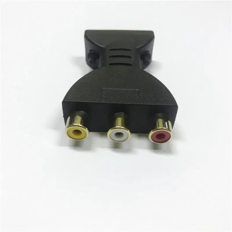 HDTV إلى AV مطلية بالذهب HDMI متوافق ذكر إلى RCA أحمر أصفر أبيض فيديو محول الصوت AV مكون محول موصل ل DVD