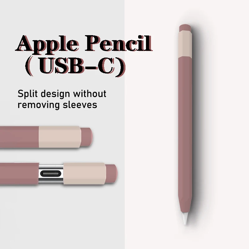 For Apple Applepencil Pen Case USB-C Capacitor Pen Case Pencil Three Generations Of Silicone Pen Case