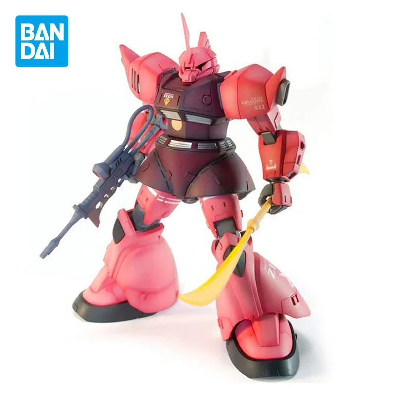 Bandai Original Gundam Model Kit Anime Figure MS-14S Gelgoog HGUC 1/144 Action Figures Collectible Ornaments Toys Gifts for Kids