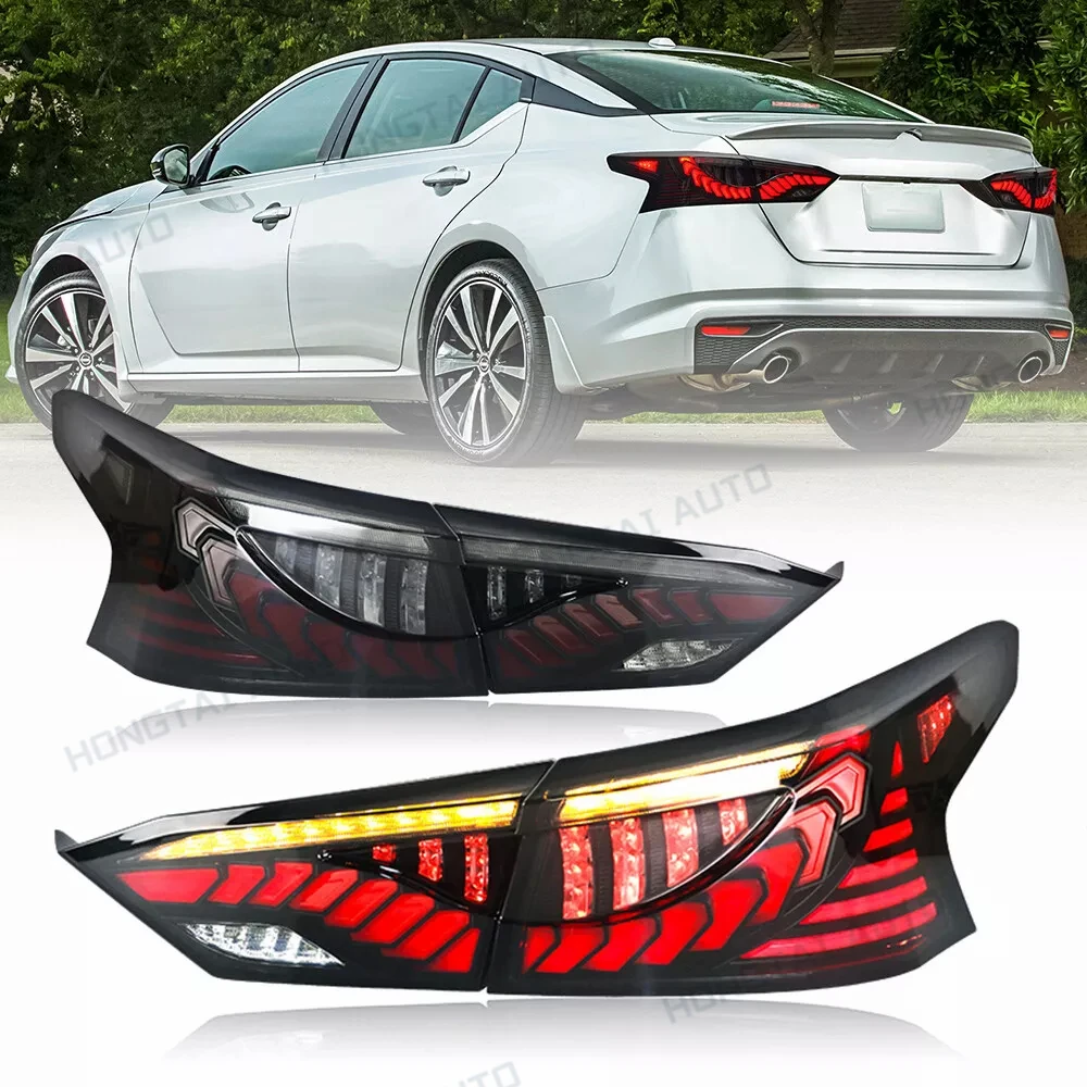 Pair LED Taillights For Nissan Altima 2019 2020 2021 2022 2024 6th Gen Tail Light Taillamp Rear Lamp Brake Fog Turn Signal Light