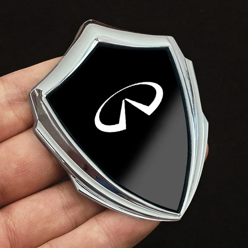 ملصق ثلاثي الأبعاد من ألياف الكربون Q50 ، ملصقات سيارات ديكو خارجية ، ملصق سيارة معدني ، ملحق سيارة ، إكسسوارات سيارات ،-من من من من من الخارج #5