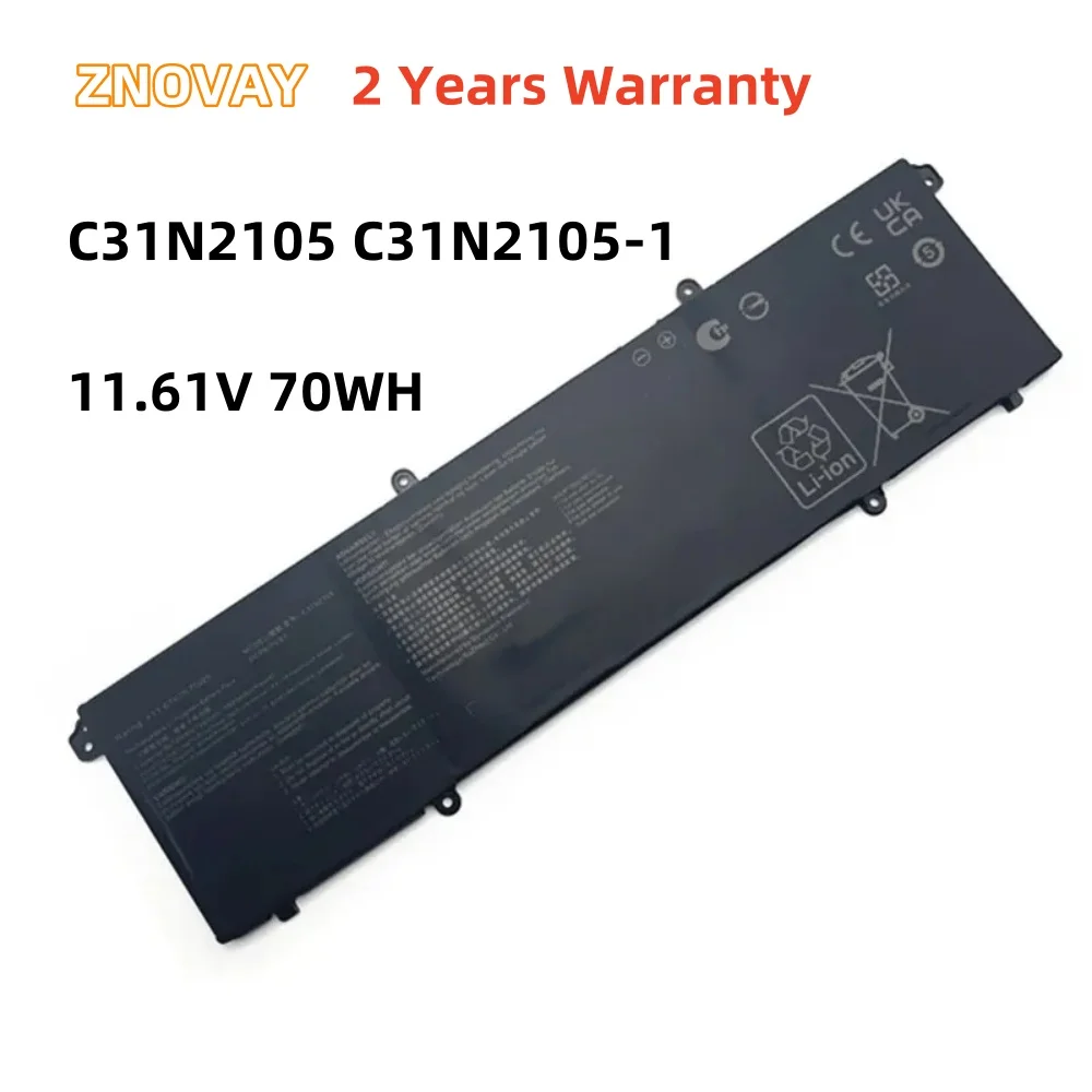 ZNOVAY 6072mAh C31N2105 Battery for ASUS Twin 15 K3502ZA12500 K3502ZA K3502 UX3404VC K3402ZA M3502QA M1403QA 11.61V 70WH