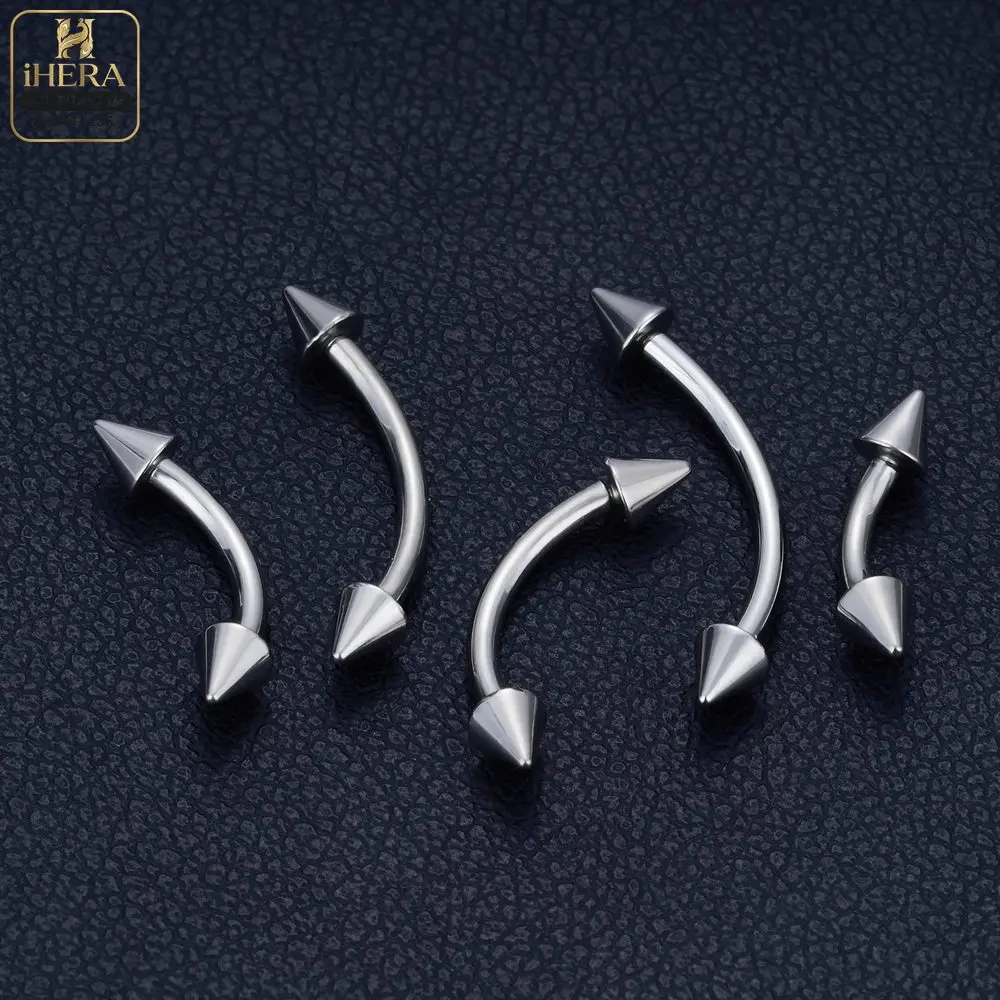1/5PC G23 Titanium Nose Rings Piercings Lip Eyebrow Ear Septum Helix Cartilage Septum Body Jewelry Piercing Labret Nariz C Rod