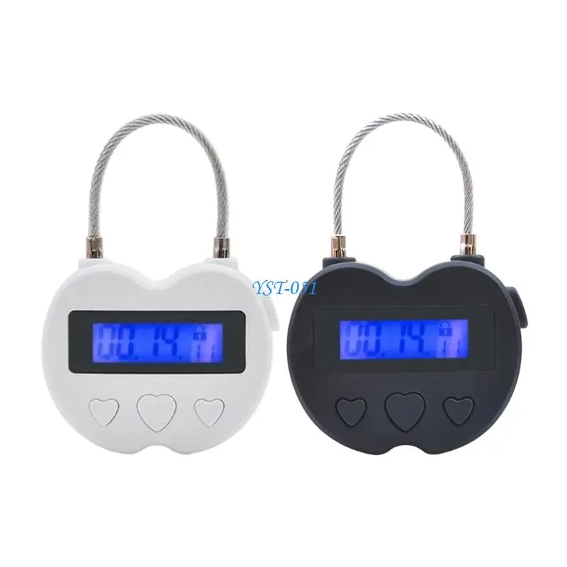 E15A Timing Padlock Travel Electronic Timer Intelligent Countdowns Lock For Habits Training And Personally Belongings Enduring