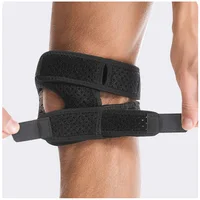 Rodilleras deportivas ajustables, soporte deportivo para correr, tenis, correa de compresión para rótula, protección de rodilla de menisco, seguridad en gimnasio