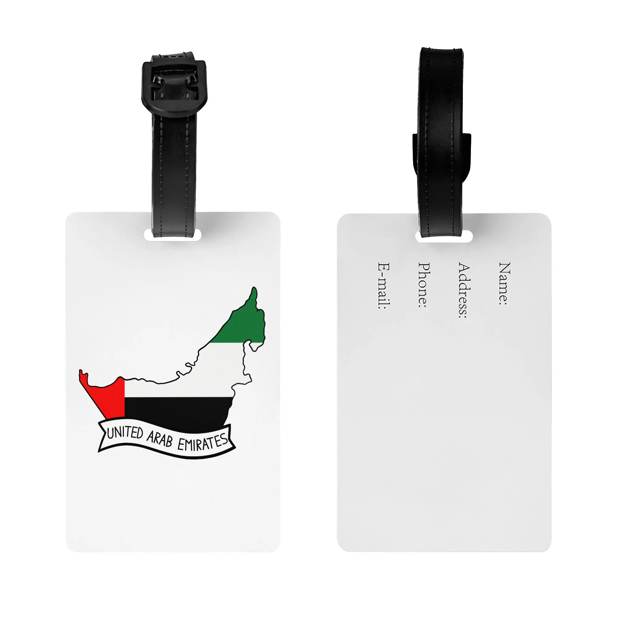 United Arab Emirates Flag Map Luggage Tag  Suitcase Baggage Privacy Cover ID Label