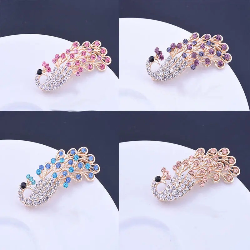 Fashion temperament Peacock Phoenix brooch, corsage skirt waist buckle needle female anti-light pin anti-light