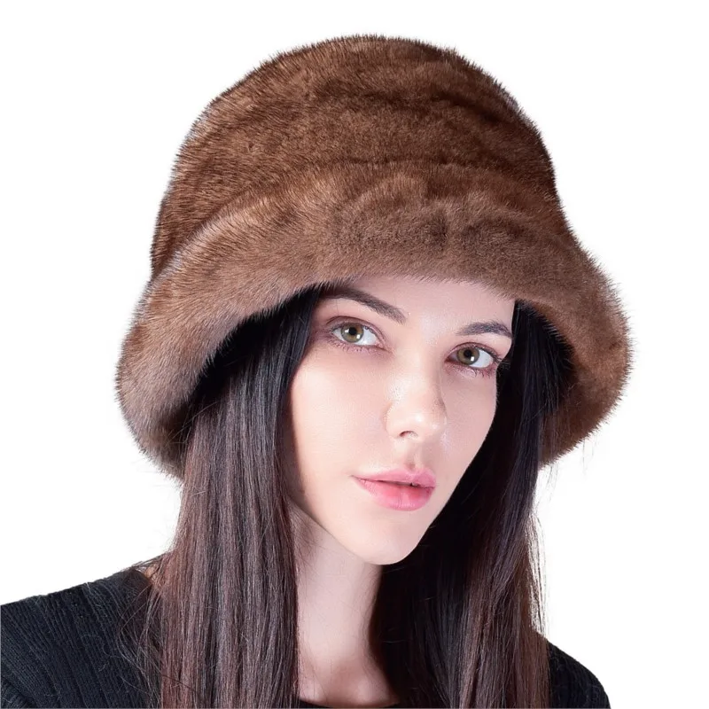 Fisherman's hat fur women's adjustable whole versatile basin