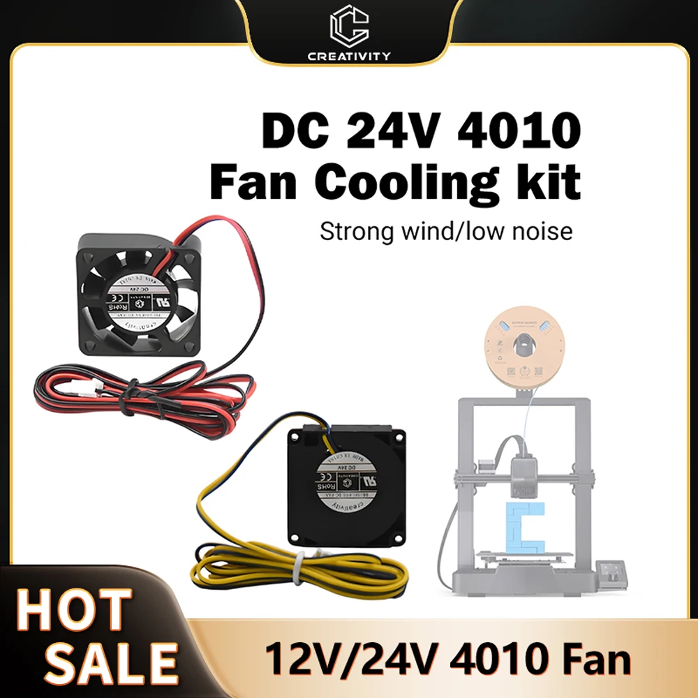 

3d printer 4010 Cooling Fan 12V 24V Blower Fan Brushless Silent Turbo Radial Axial Fans For CR10 Ender3 Ender3V2 3d Printer