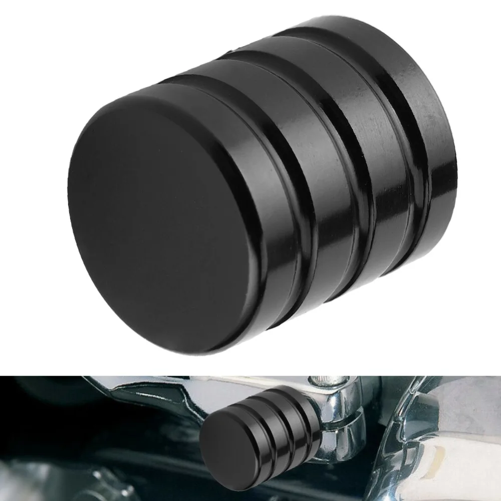 Aluminum Alloy Heel Shifter Lever Black CNC Machined Motorcycle Heel Shifter Direct Fit Shifter Eliminator Cover