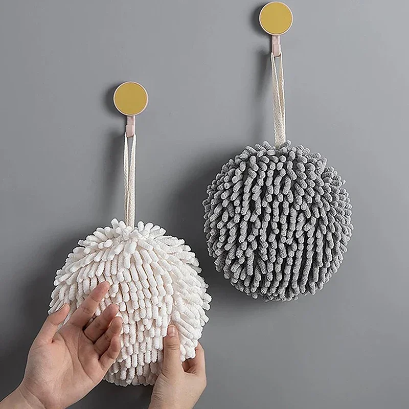 1PC Ball for Wiping Hands and Towel for Wiping Hands Kitchen and Toilet Lovely Rag Hanging Towel Japanese Style Quick