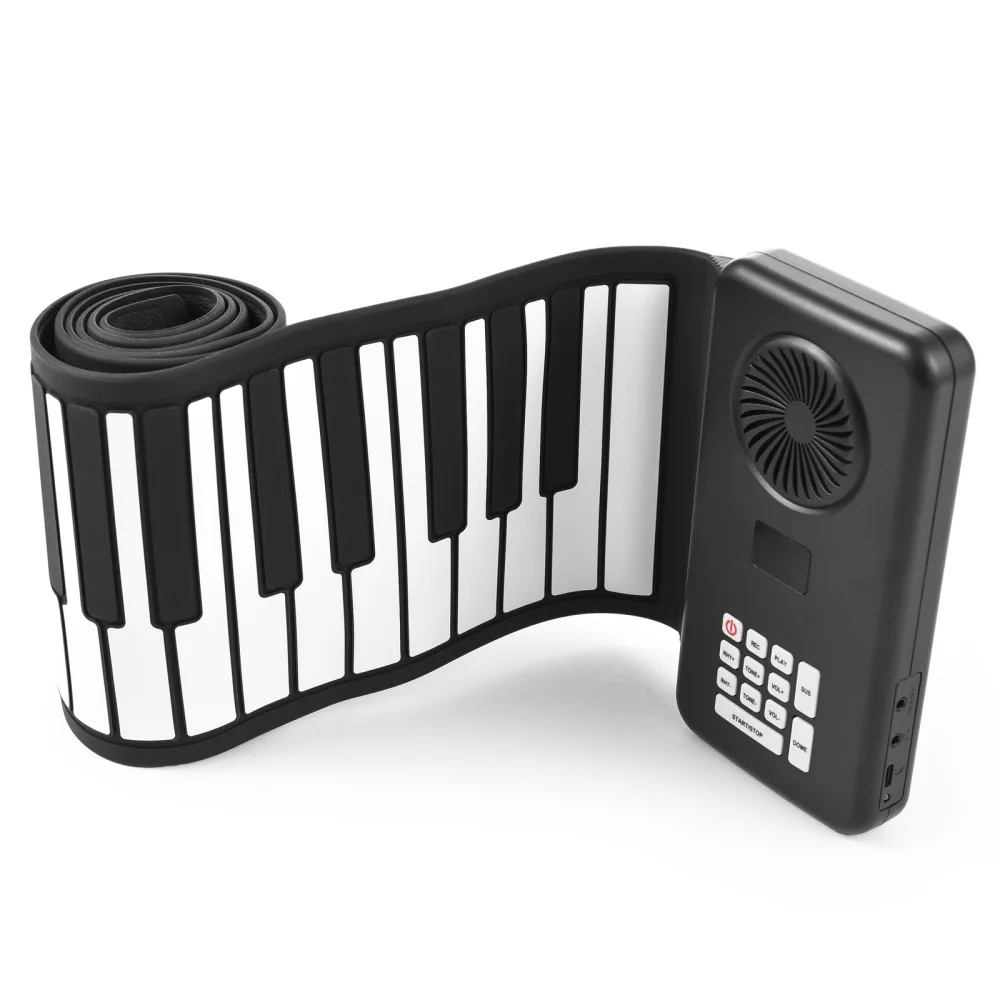 88Key Portable Piano Handroll Electronic Piano Environmental Silicone Foldable Piano Home Practice Professional Electronic Piano