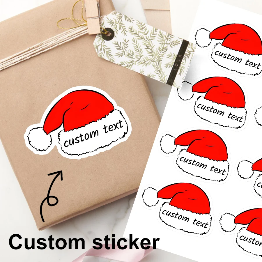 Custom Christmas Name Stickers-Personalized Gift Tags,Waterproof Labels for Santa Gifts,Toys,Stocking Stuffers,Candy Bags&Cards