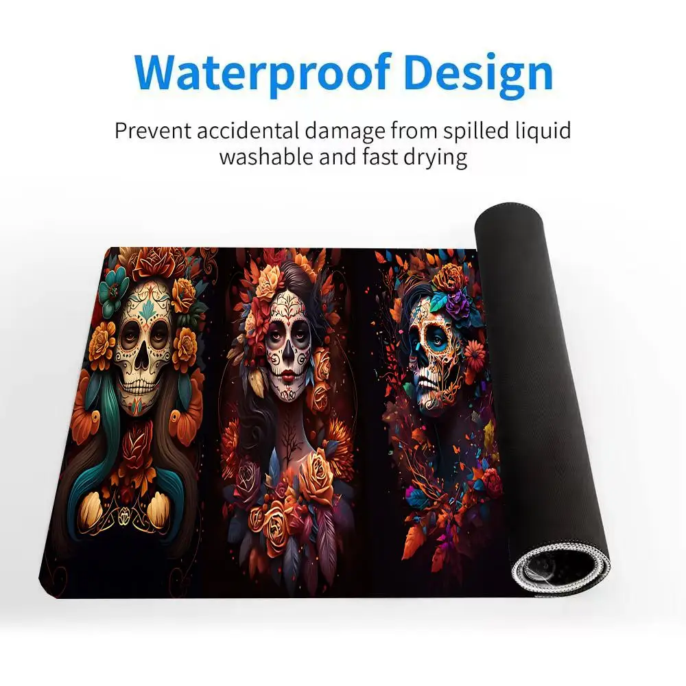 Horrible Halloween Skull Ghost Mouse Pad Super Large Dirt-Resistant Non-Slip Gaming Gaming Pad