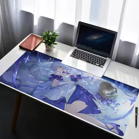 Mouse Pad Laptop Non Slip Extended Desktop Mouse Mat PC Anime Keyboard Pad H-honkai Star Rail Robin Gaming Accessories Mousepad
