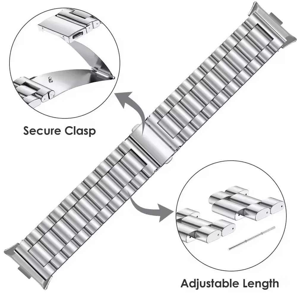 Metal Strap for Redmi Watch 5 Stainless Steel Replacement Bracelet for Xiaomi Mi Band 8/9 Pro Watchband Accessory Redmi Watch 4