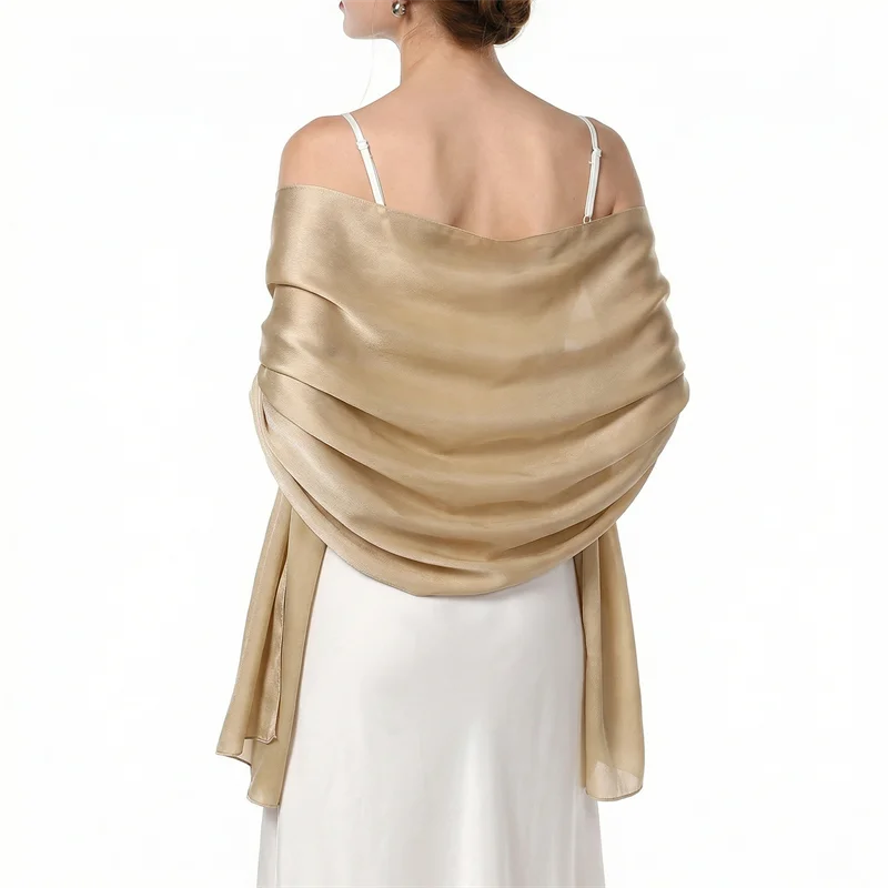 Luxuriöser Seidenschal mit Farbverlauf für Damen, Marken-Schals und -Tücher, Bandana, Kopftuch, Modischer Hijab, Hochzeits-Poncho 2026 – Detail 19