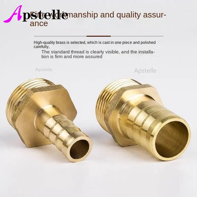APSTELLE1PC Barb Rechte Pijp Montage Via Olie Water Gas Adapter Pagode 4 5 6 8 10 12 14 16 18 19 20Mm Messing Pneumatische Toren