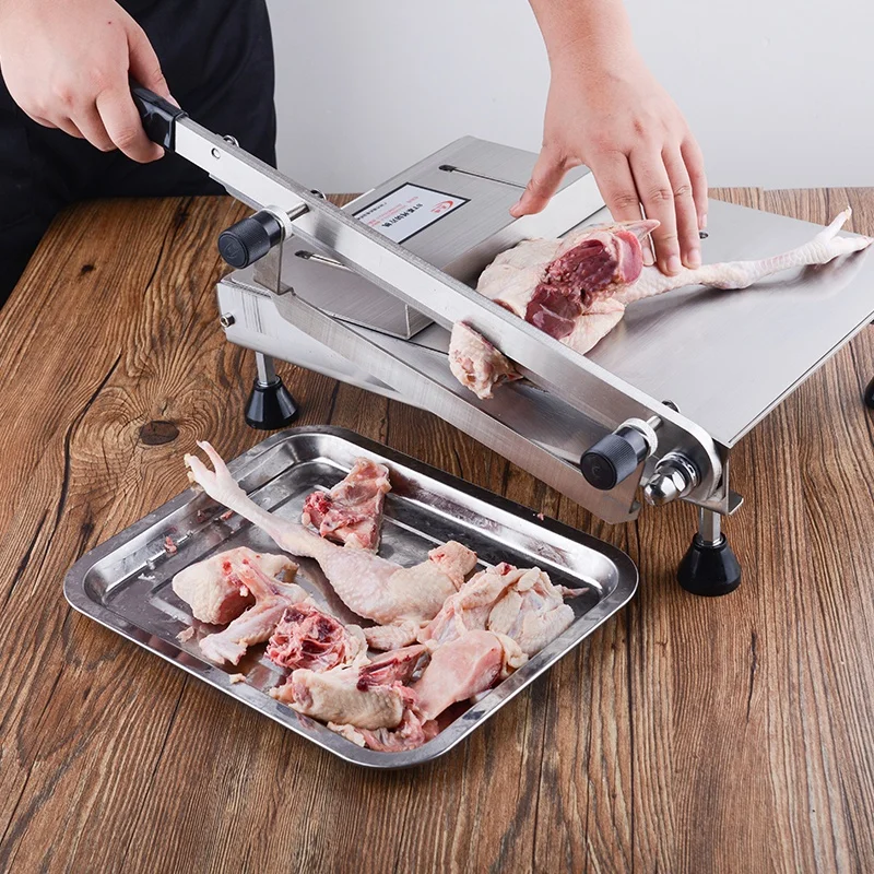 Commercial Use Kitchen Manual Fresh Poultry Duck Goose Chicken Small  Cutter Cutting Machine